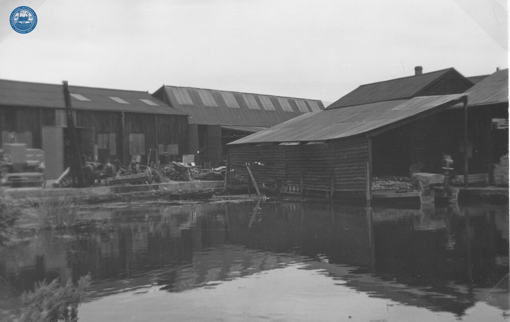 Brown's Wharf at the end of Chelmsford Basin. 1960
