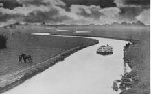 Boat on navigation near Chelmsford. 1940