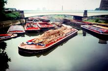 Lea Navigation. Timber boats. 1978