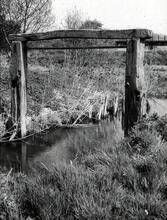 Wooden lintels on former lock (SX1)