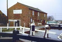 Chesterfield Canal. West Stockwith. British Waterways Boards Warehouse. 1977