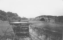 Top Lock, and junction with Pinxton Branch . June 1955