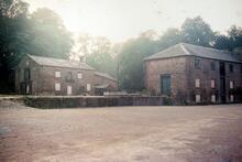 Cromford Canal. Warehouses from the south-east. Sunday 29 August 1976