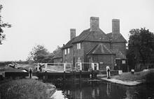 Lock at Sandiacre.  1955
