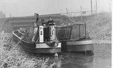 Working boats at Langley Mill. March 1965