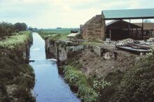 Louth Navigation. Alvingham Lock looking away from Louth. 1977