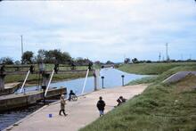 Louth Navigation. Tetney Lock looking Inland. 1977