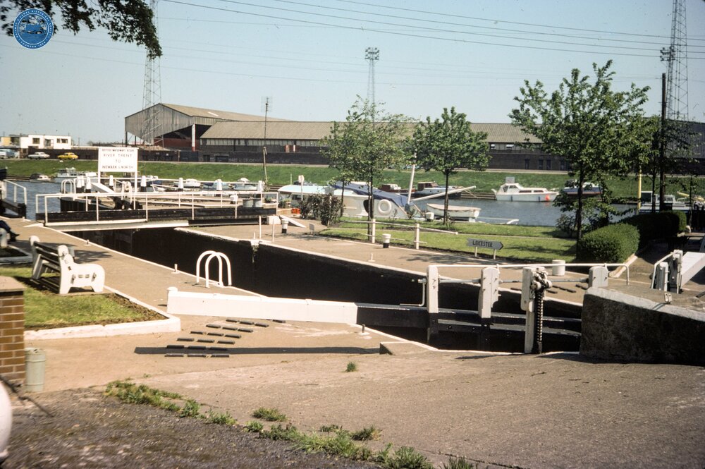 Meadow Lane (or Trent) Lock, Nottingham. June 1977