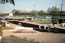 Meadow Lane (or Trent) Lock, Nottingham. June 1977