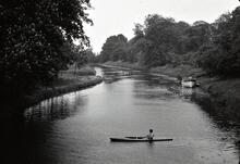 Nene Navigation: View of navigation and canoeist
