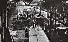 Building narrow boats at Saltley Dock 