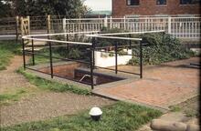 Buckby Top Lock (No 7). Towpath steps to get under the A5 (Watling Street)