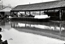 Launch of Lucy for John Knill at Nurser’s Yard, Braunston. 15/01/52