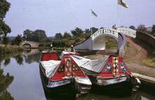 IAN & LUCY tied at Braunston Stop Lock. August 1964