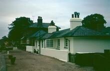 Lock cottages at Cowley Lock. October 1969