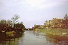 Upperton Road Bridge, Leicester, River Soar, April 1962