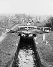  View down Foxton locks. May 1953