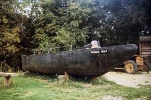 Foxton Locks. Icebreaker on display
