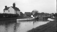 Lock No. 12 and old workshops. May 1964.
