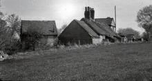 Old workshops at Lock No. 12. May 1964.