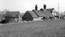 Old workshops at Lock No. 12. May 1964.