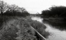 View from about 300m above Welsh Road Lock towards Bascote Locks. Dec 26th 1964 