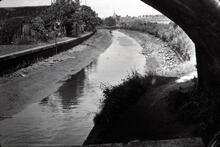 Drained pound between the Avon Aqueduct and Jephson's Farm Bridge, Warwick