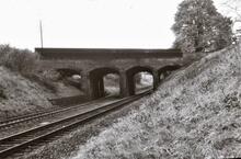 Grand Union Canal. Aqueduct over GWR (B & OJR) at Leamington