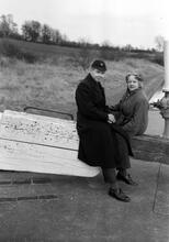 Rodney & May Weaver at Bascote Locks. 13.3.1955