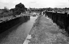 Avon Aqueduct, Warwick, drained for maintenance.