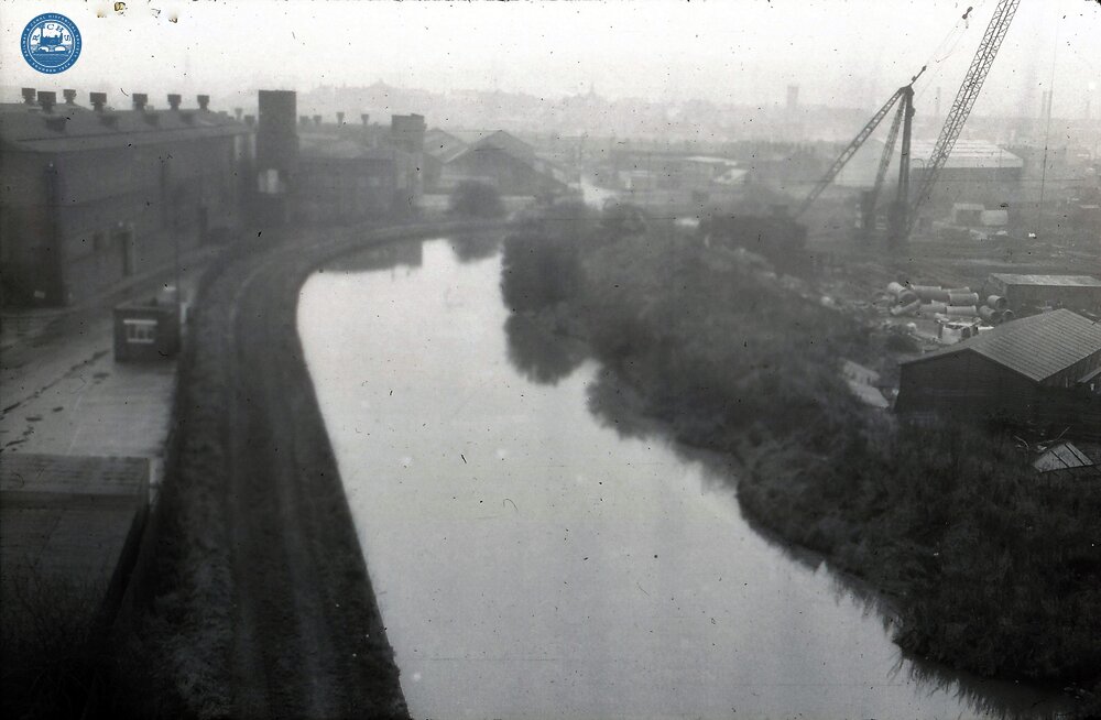 Industrial wide Canal scene