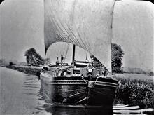 Yorkshire keel under sail