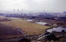 Locks 74 to 77, Wigan 21, Leeds & Liverpool Canal, March 1972