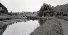 Swing bridge and lock keeper's house, top Bingley 3-rise