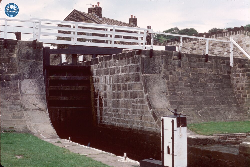 Leeds & Liverpool Canal, Bingley, Five Rise Locks. 1980