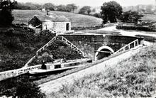 Leeds & Liverpool Canal. Foulridge Tunnel., West End. Tunnel Tug waiting. Circa 1910