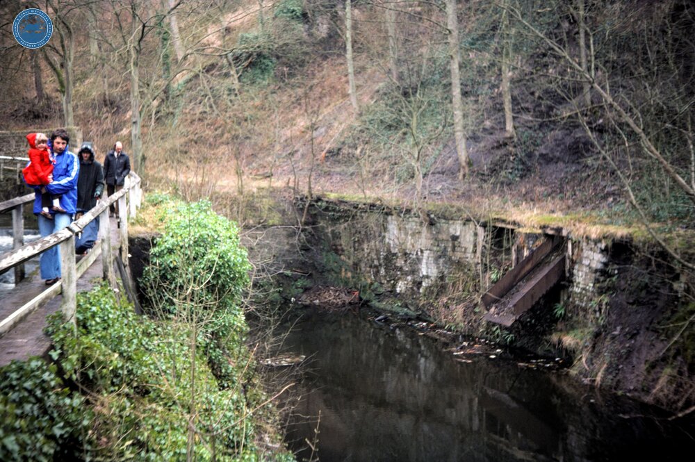 Leeds & Liverpool Canal. Skipton. Springs Branch. Loading chute. 1978