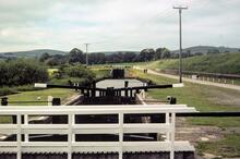 Leeds & Liverpool Canal. Barrowford. Third lock from bottom (Lock 49). 1984