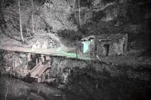 Leeds & Liverpool Canal. Skipton, Springs Branch. Limestone Chute