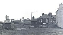Site of Royston Lift Bridge after demolition. July 1975
