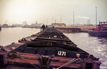 Goole. "Tom Puddings". Looking east towards South Dock. 1985