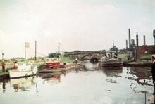 Looking north from Broad Reach Flood Lock.