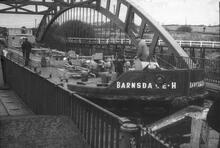 Oil Barge crossing Stanley Ferry Aqueduct