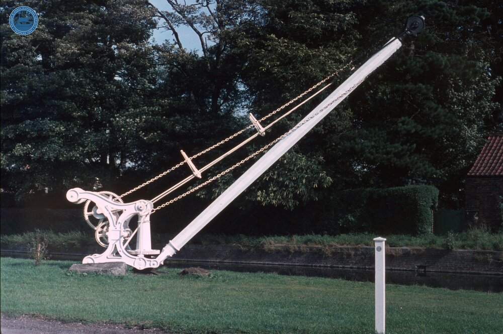 Driffield Canal. Canal crane. September 1970