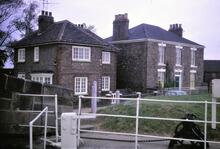 Canal buildings at Weighton Lock. August 1970