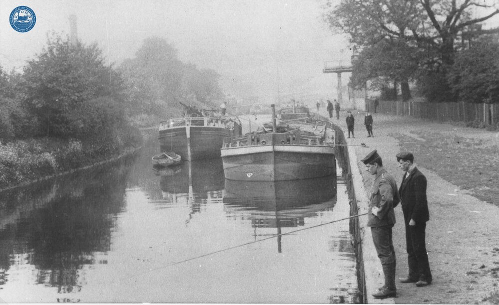 River Foss Navigation. Barges on navigation