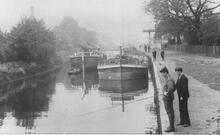 River Foss Navigation. Barges on navigation