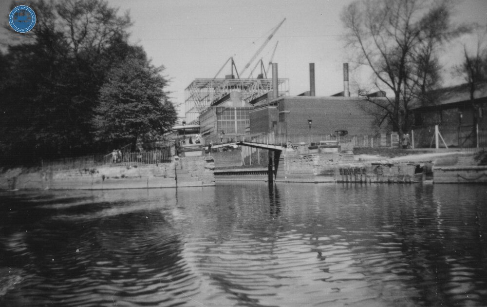 River Foss Navigation. Junction with River Ouse at York. May1957