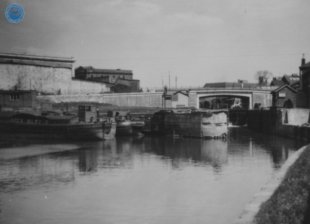 River Foss Navigation.  Castle Mill Lock. May 1957