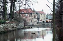 Water Entrance to Ripon canal basin. April 1975